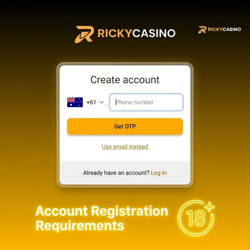 Australian gambling account registration checklist showing age, identity, and legal compliance requirements